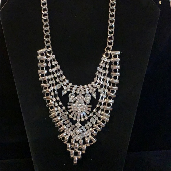 VINTAGE STATEMENT Necklace! WOW!Sparkles SPARKLE! - Picture 1 of 8